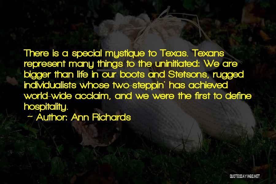 Acclaim Quotes By Ann Richards
