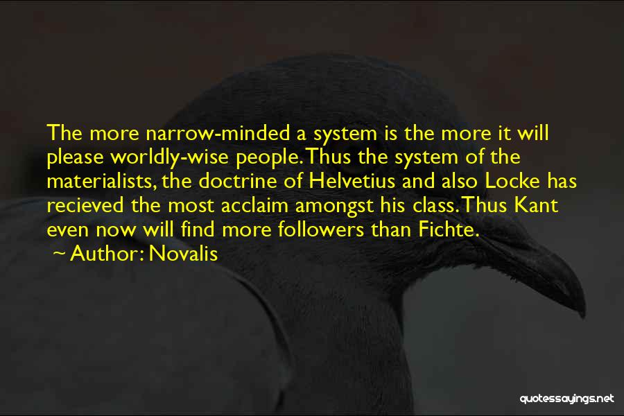 Acclaim Quotes By Novalis