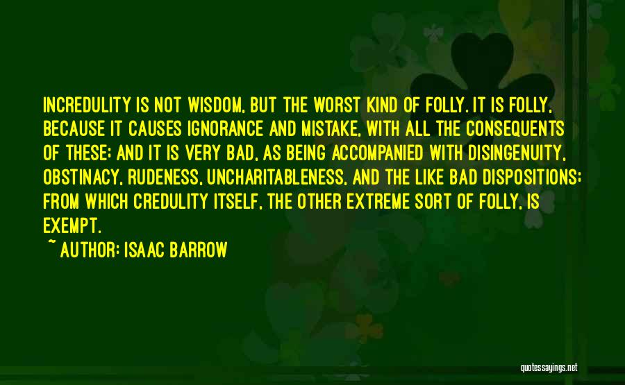 Accompanied Quotes By Isaac Barrow