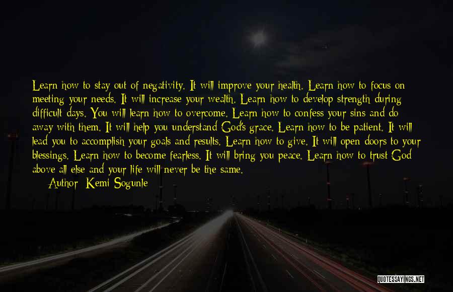 Accomplish Love Quotes By Kemi Sogunle