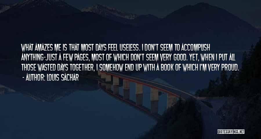 Accomplish More Together Quotes By Louis Sachar