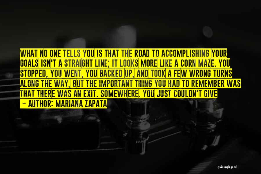 Accomplishing Goals Quotes By Mariana Zapata
