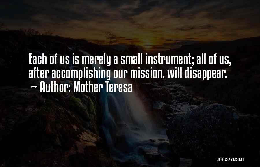 Accomplishing Nothing Quotes By Mother Teresa