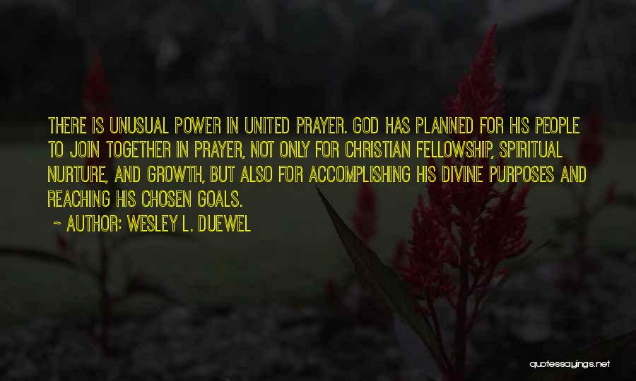 Accomplishing Things Together Quotes By Wesley L. Duewel