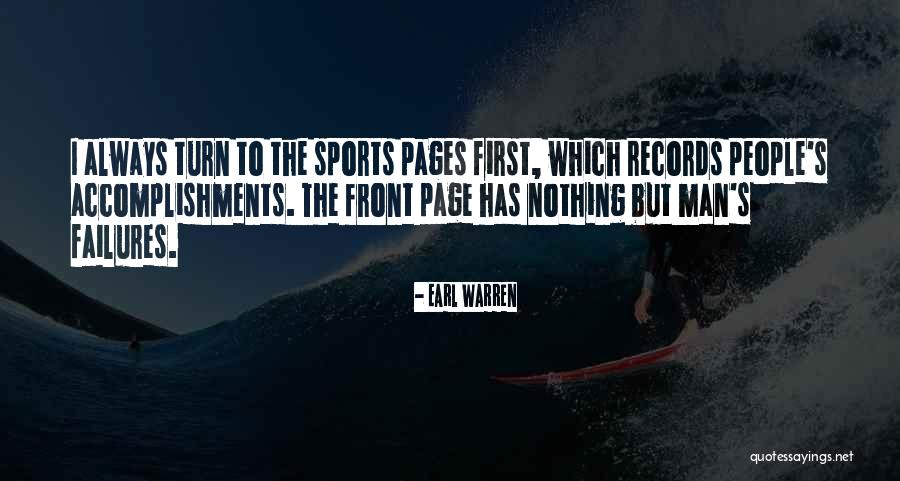 Accomplishments And Failures Quotes By Earl Warren Accomplishments And Failures Quotes By Earl Warren
