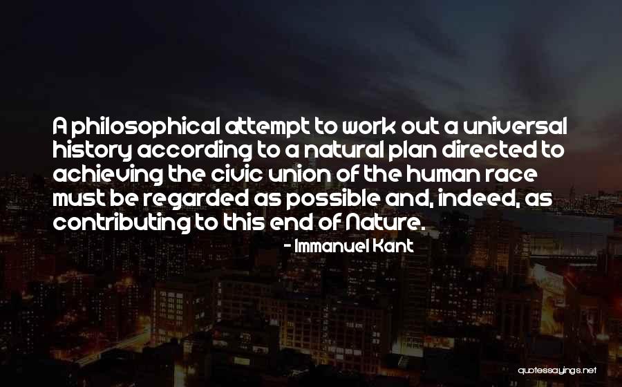 According To Plan Quotes By Immanuel Kant