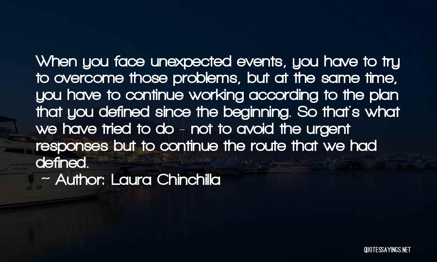 According To Plan Quotes By Laura Chinchilla