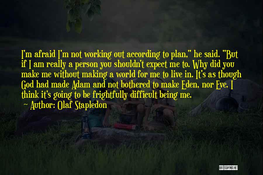 According To Plan Quotes By Olaf Stapledon