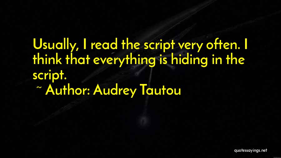 Accorrect Quotes By Audrey Tautou