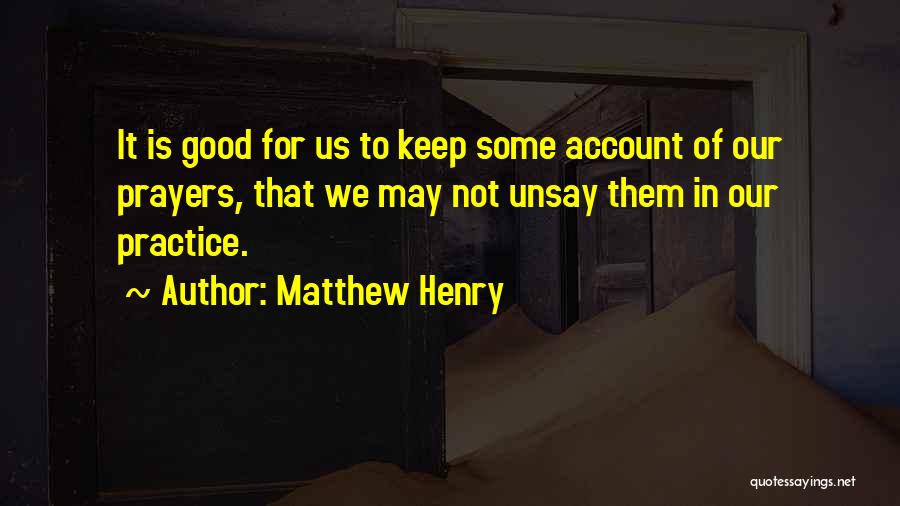 Account For Quotes By Matthew Henry