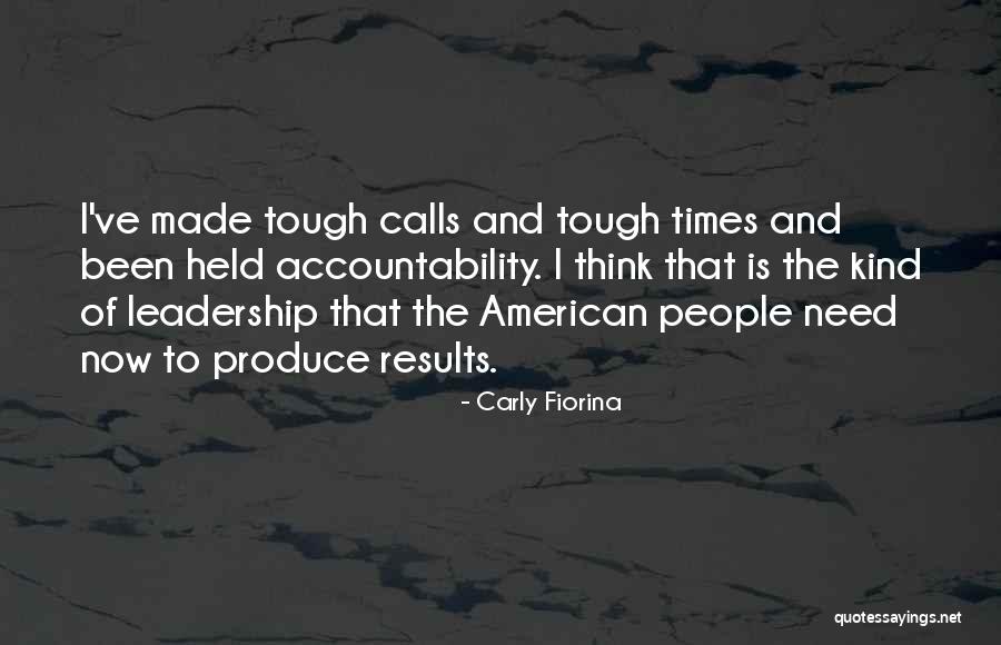 Accountability In Leadership Quotes By Carly Fiorina