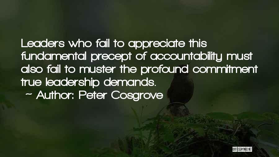 Accountability In Leadership Quotes By Peter Cosgrove