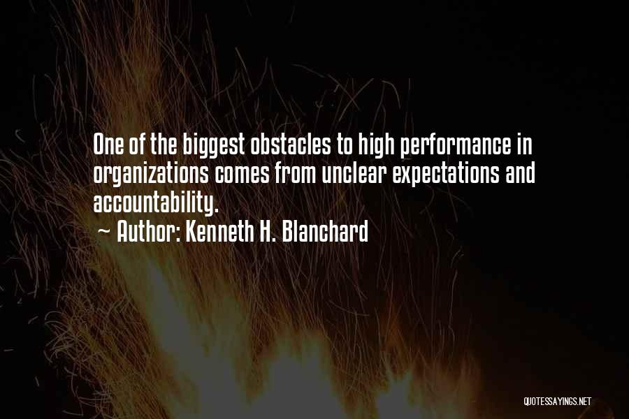 Accountability Quotes By Kenneth H. Blanchard