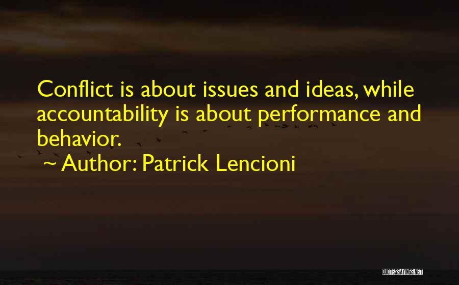 Accountability Quotes By Patrick Lencioni