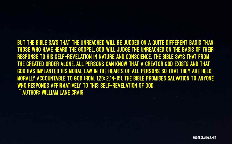 Accountable Bible Quotes By William Lane Craig