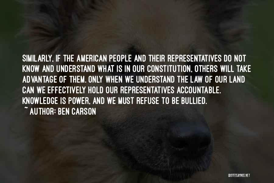 Accountable Quotes By Ben Carson