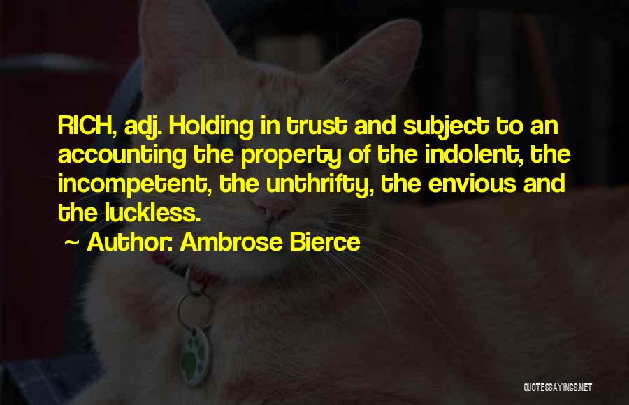 Accounting Quotes By Ambrose Bierce