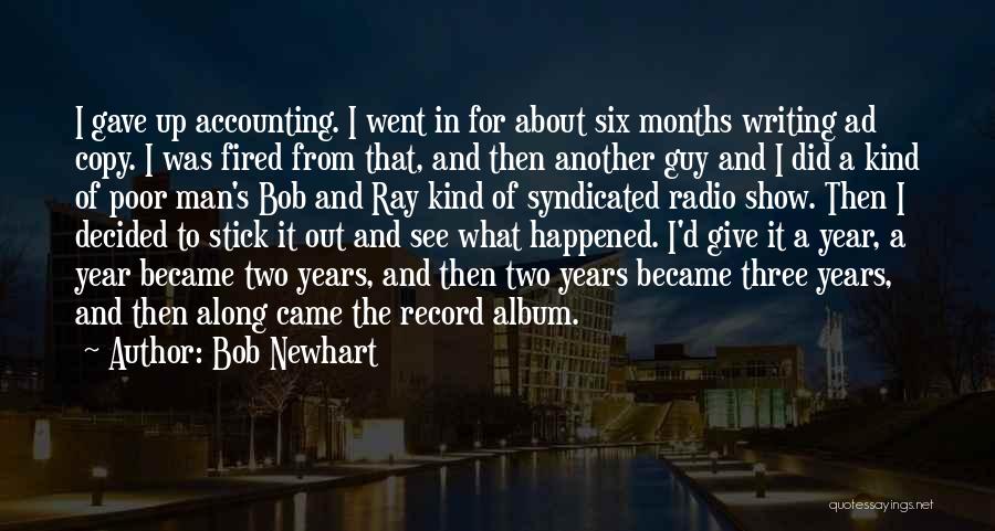 Accounting Quotes By Bob Newhart