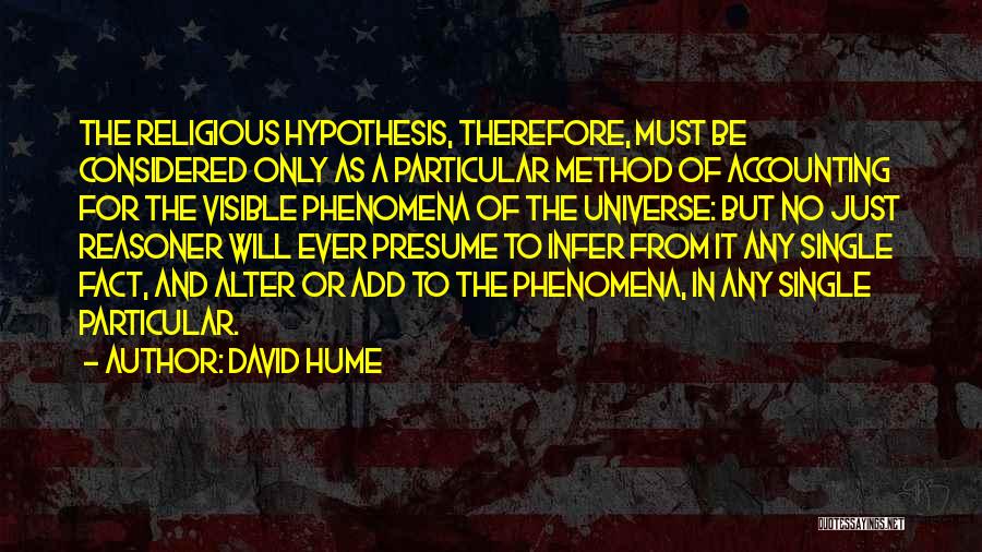 Accounting Quotes By David Hume