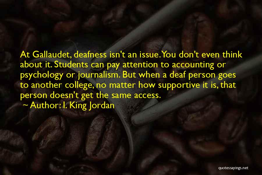 Accounting Quotes By I. King Jordan