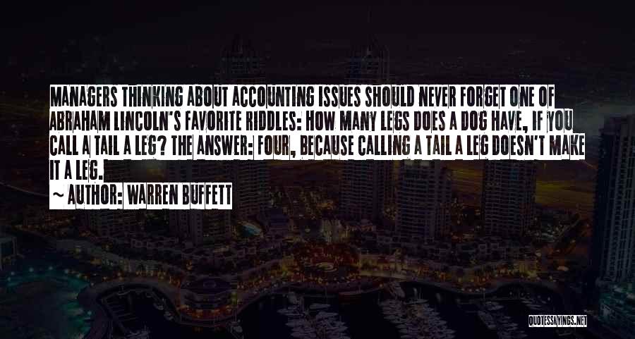 Accounting Quotes By Warren Buffett