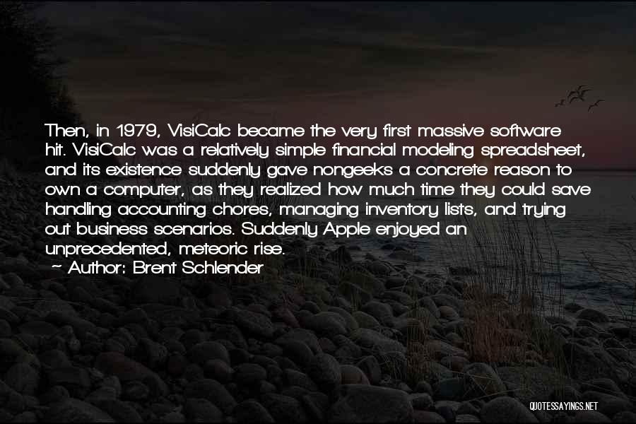 Accounting Software Quotes By Brent Schlender