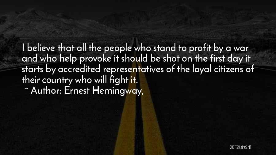 Accredited Quotes By Ernest Hemingway,