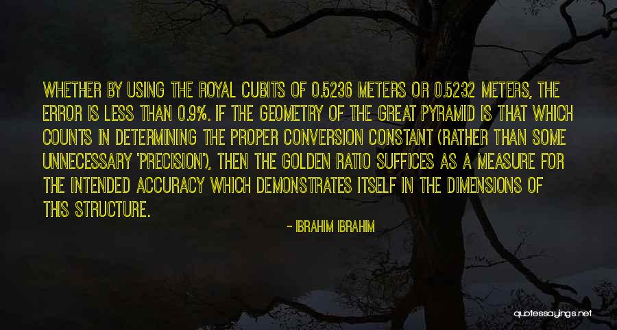 Accuracy Precision Quotes By Ibrahim Ibrahim