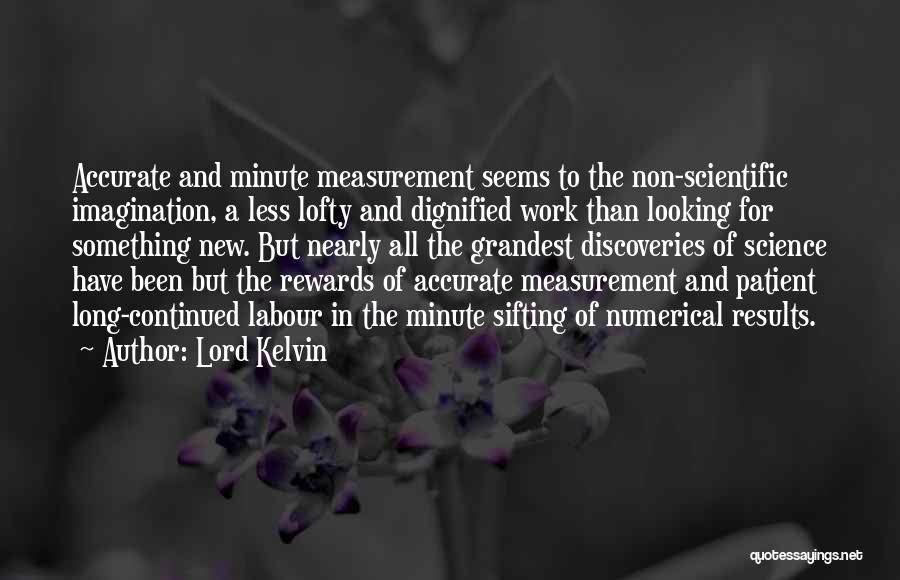 Accurate Work Quotes By Lord Kelvin