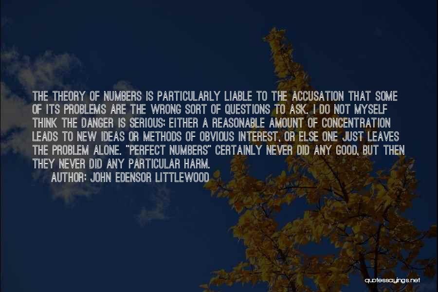 Accusation Quotes By John Edensor Littlewood