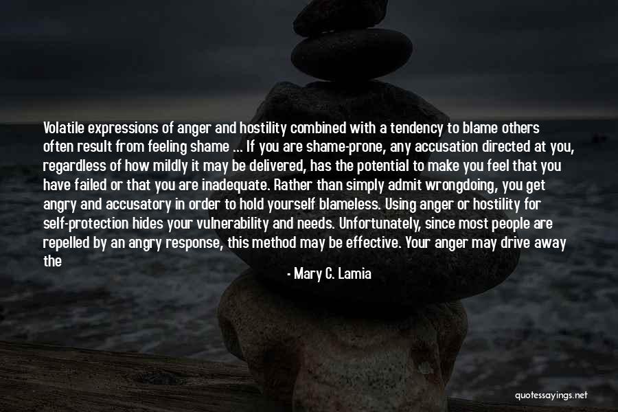 Accusatory Quotes By Mary C. Lamia Accusatory Quotes By Mary C. Lamia