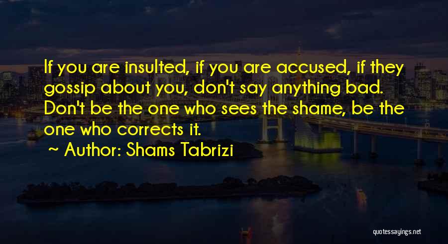 Accused Quotes By Shams Tabrizi