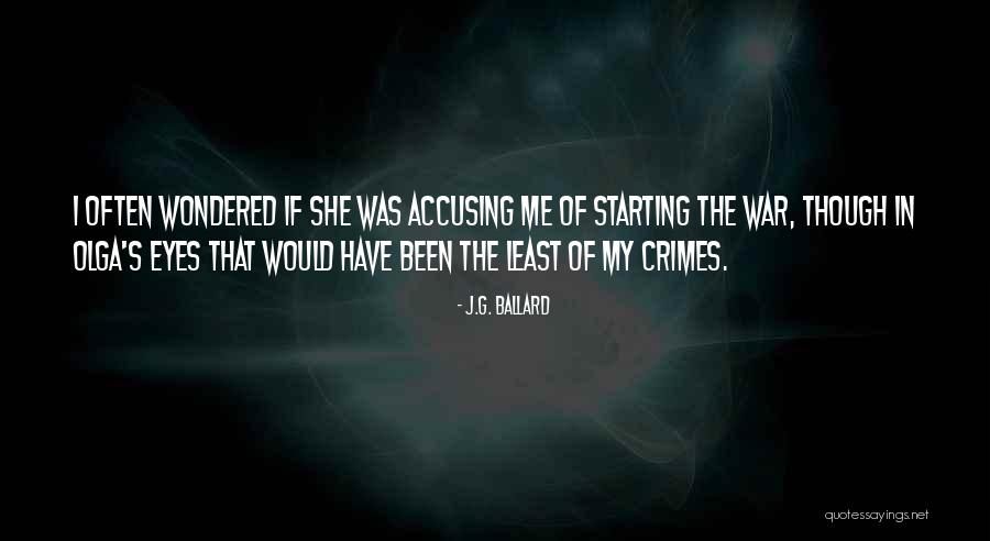 Accusing Quotes By J.G. Ballard Accusing Quotes By J.G. Ballard