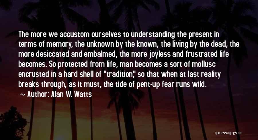Accustom Quotes By Alan W. Watts