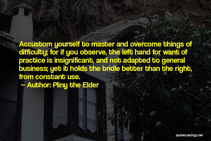 Accustom Quotes By Pliny The Elder