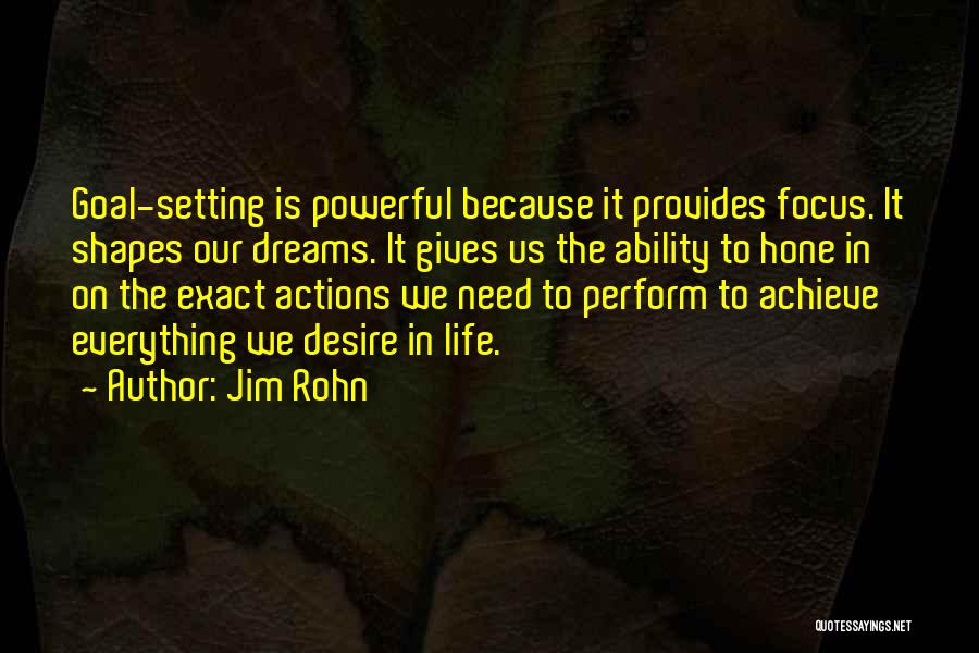 Achieve Goal Setting Quotes By Jim Rohn