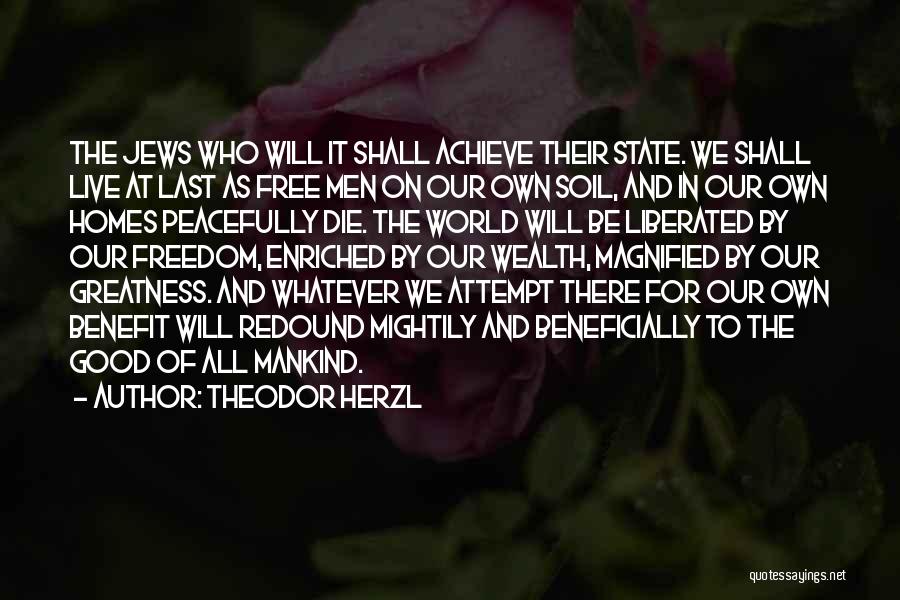 Achieve Greatness Quotes By Theodor Herzl