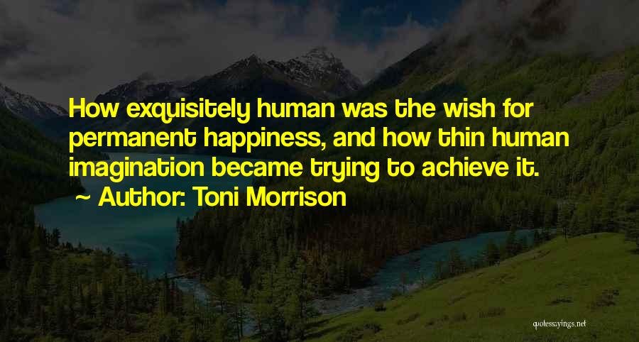 Achieve Happiness Quotes By Toni Morrison