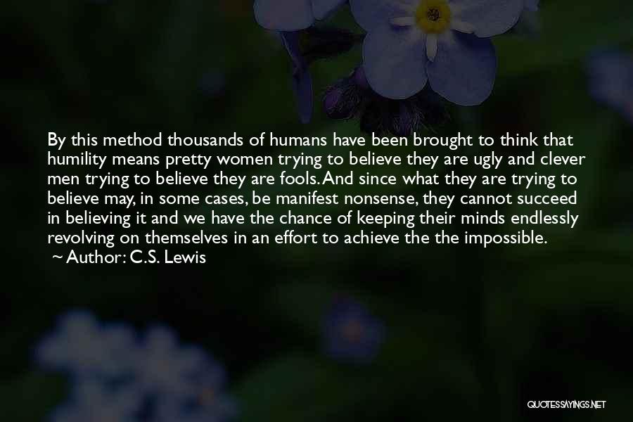 Achieve Impossible Quotes By C.S. Lewis