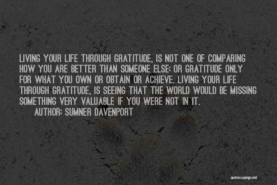 Achieve Something In Life Quotes By Sumner Davenport