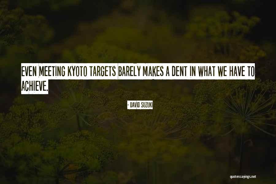 Achieve Your Target Quotes By David Suzuki