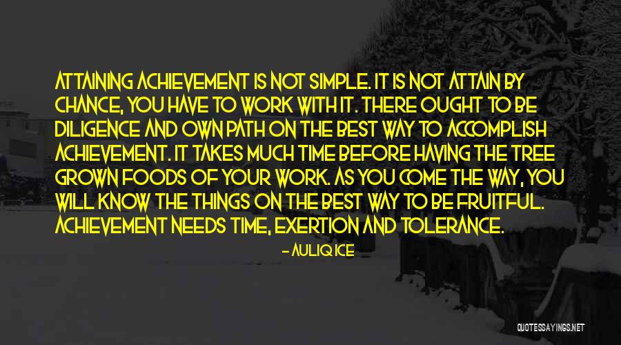 Achievement And Hard Work Quotes By Auliq Ice