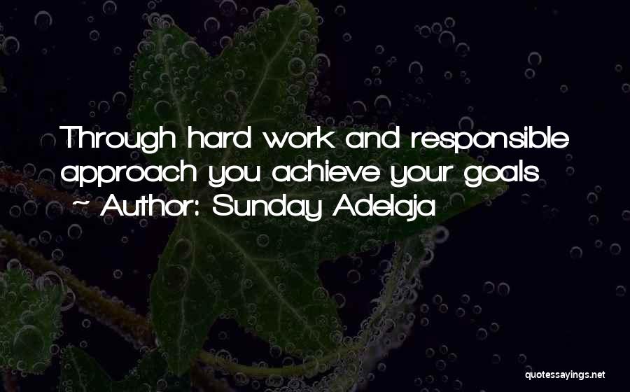 Achievement And Hard Work Quotes By Sunday Adelaja