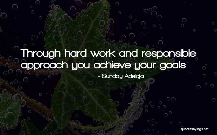 Achievement And Hard Work Quotes By Sunday Adelaja