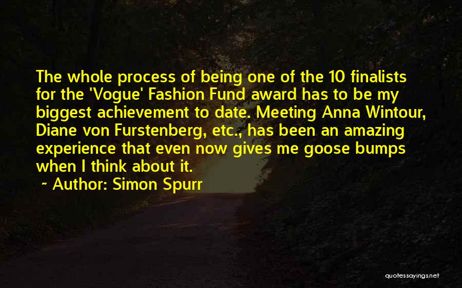 Achievement Award Quotes By Simon Spurr