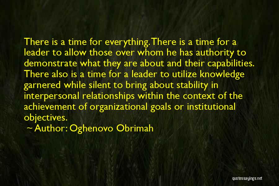 Achievement Goals Quotes By Oghenovo Obrimah