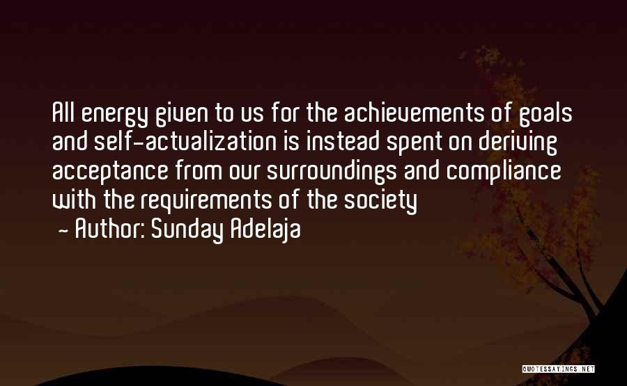 Achievement Goals Quotes By Sunday Adelaja