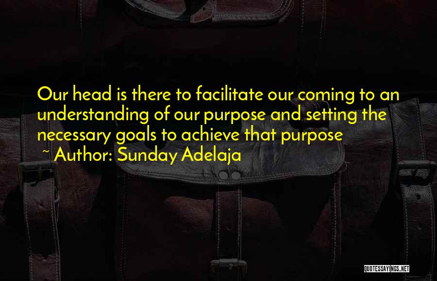 Achievement Goals Quotes By Sunday Adelaja