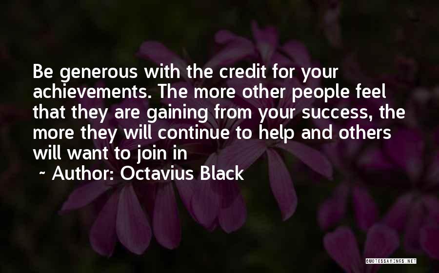 Achievement In Business Quotes By Octavius Black
