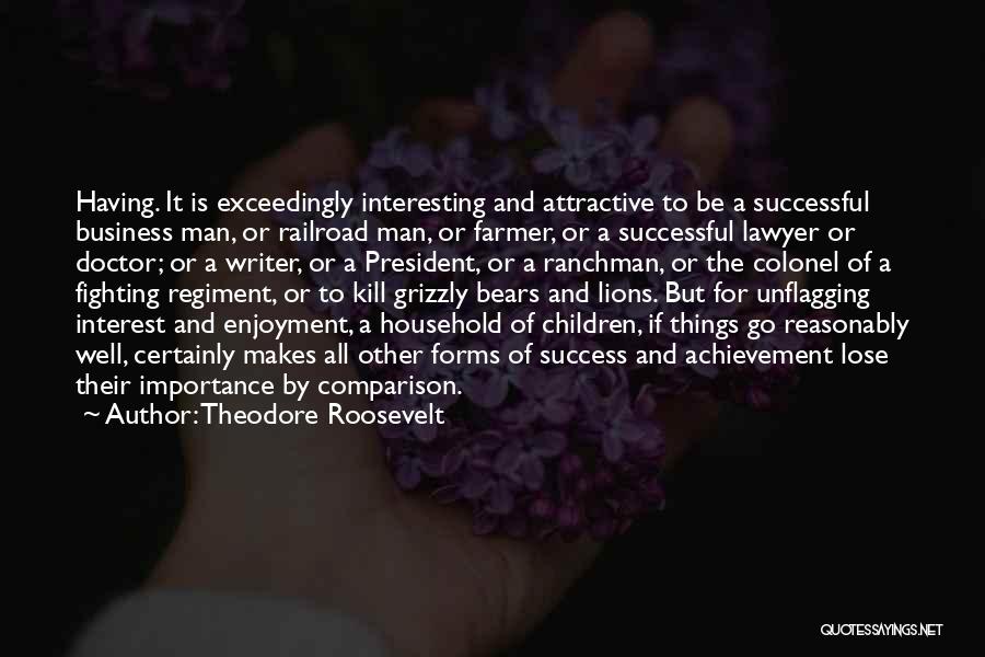 Achievement In Business Quotes By Theodore Roosevelt